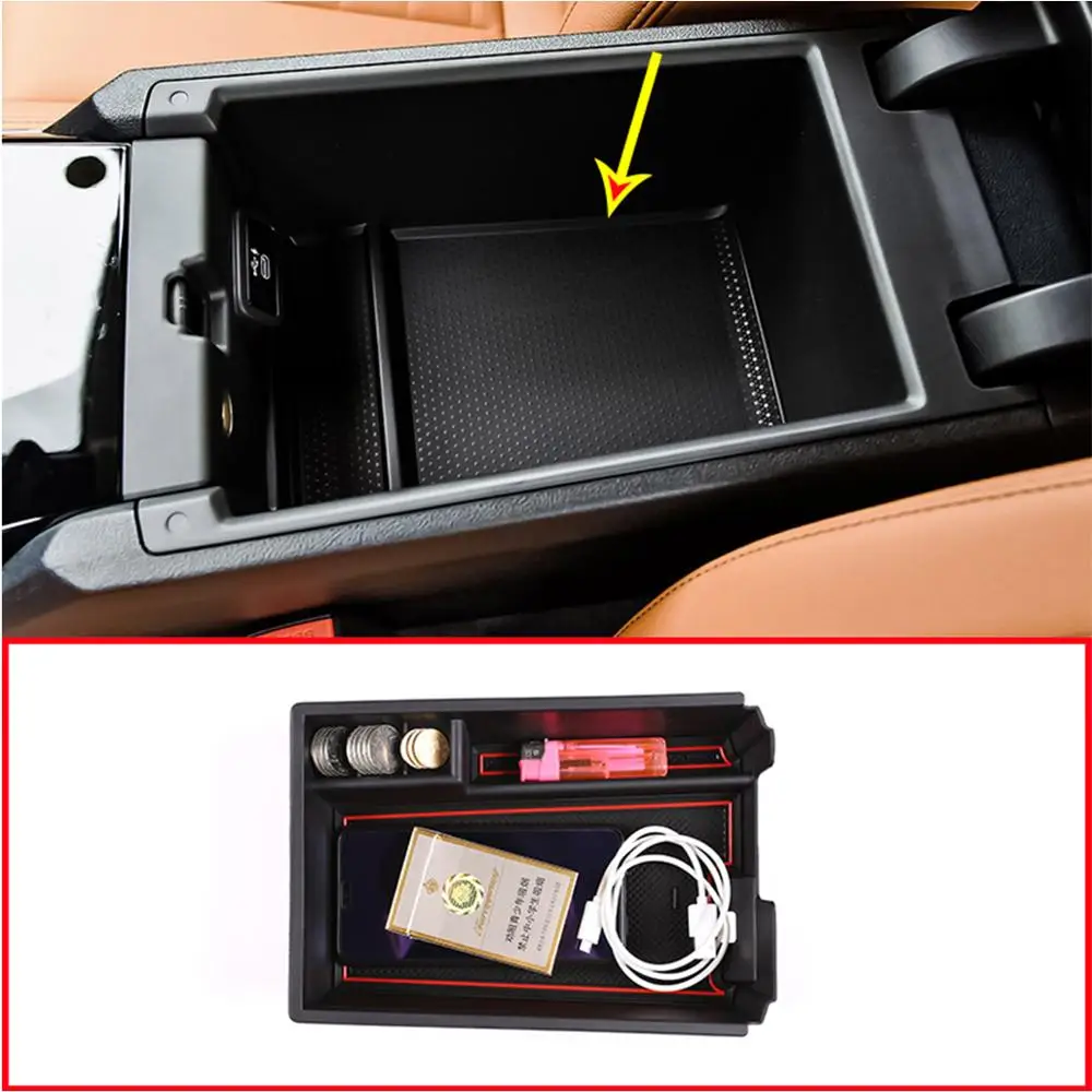 

For BMW 3 Series G20 G38 325 2019 2020 Year Car Center Console Armrest Storage Box With Colourful M LOGO
