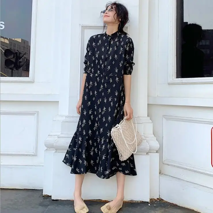 

2019 New Arrive Summer Maternity Dress Woman Elegant Chiffon Large Size Dresses Pregnant Woman Clothing MD-01420