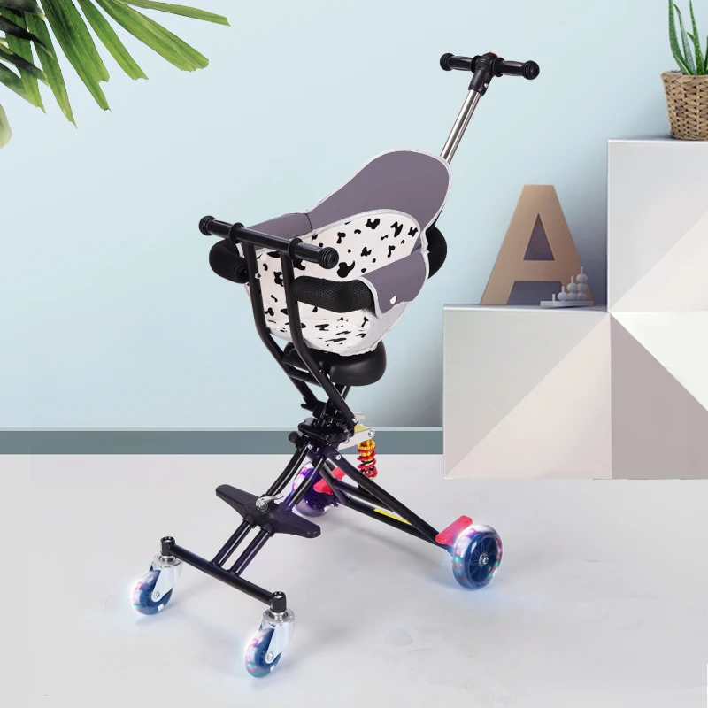 Take The Baby Out Walking Artifact Baby Children Tricycle Trolley Portable Folding Easy Kids Furniture
