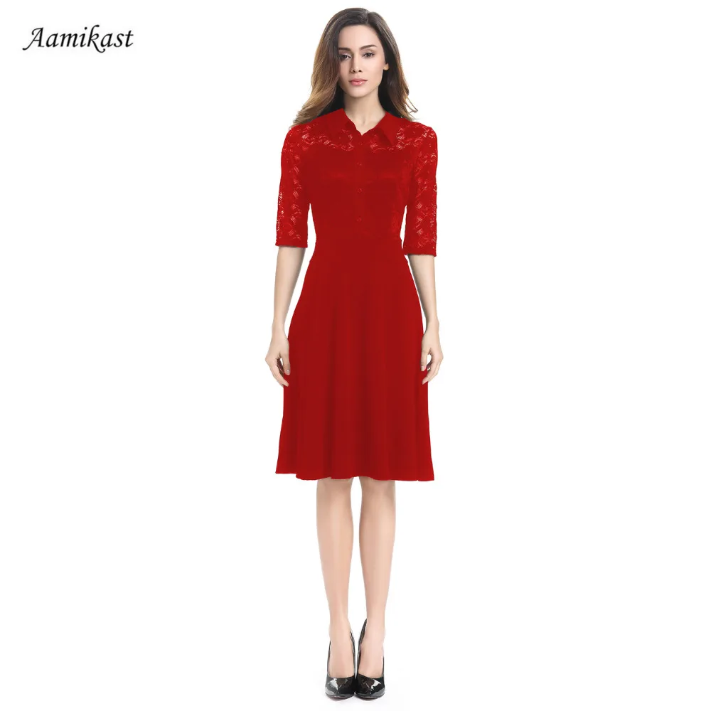 Женское винтажное платье в стиле рокабилли элегантное кружевное вечернее