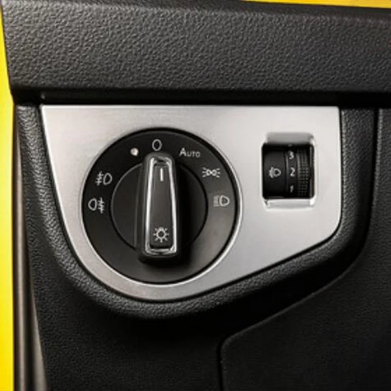 Tonlinker накладка на управление передами для салона, чехол-наклейка для Volkswagen POLO, автомобильный Стайлинг, 1 шт. наклейка на крышку из нержавеющей стали