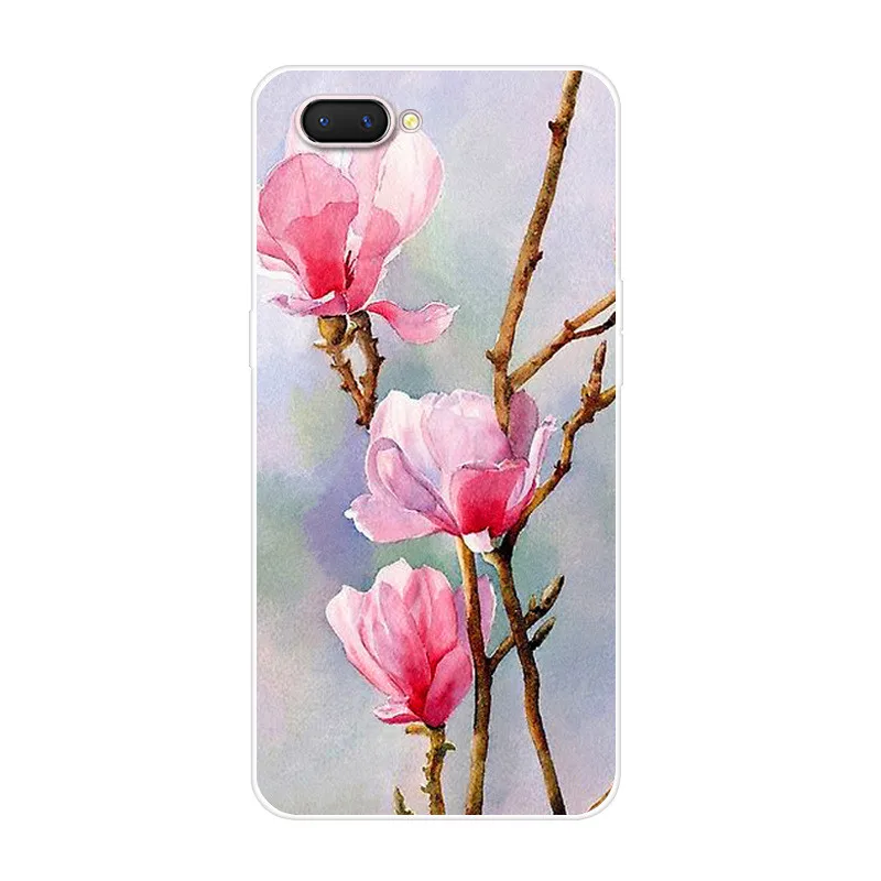 80 Для Oppo A3S чехол OppoA3S мягкий силиконовый цветок ТПУ задняя крышка чехол для телефона для OPPO A5 OPPOA5 AX5 чехол ax5s A 3 S A3 S 5 Чехлы 6,2 - Цвет: 80