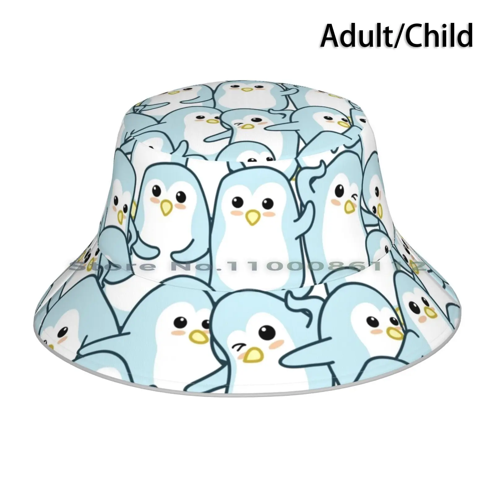 

Cute Peguins Pattern Bucket Hat Sun Cap Cute Peguins Pattern Cute Penguins Funny Penguins Birds Bird Lovers Penguin Lovers
