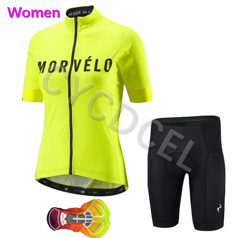 Morvelo одежда для велоспорта Pro Team Road MTB Bike Racing одежда быстросохнущая Женская одежда для велоспорта - Цвет: Cycling set 08