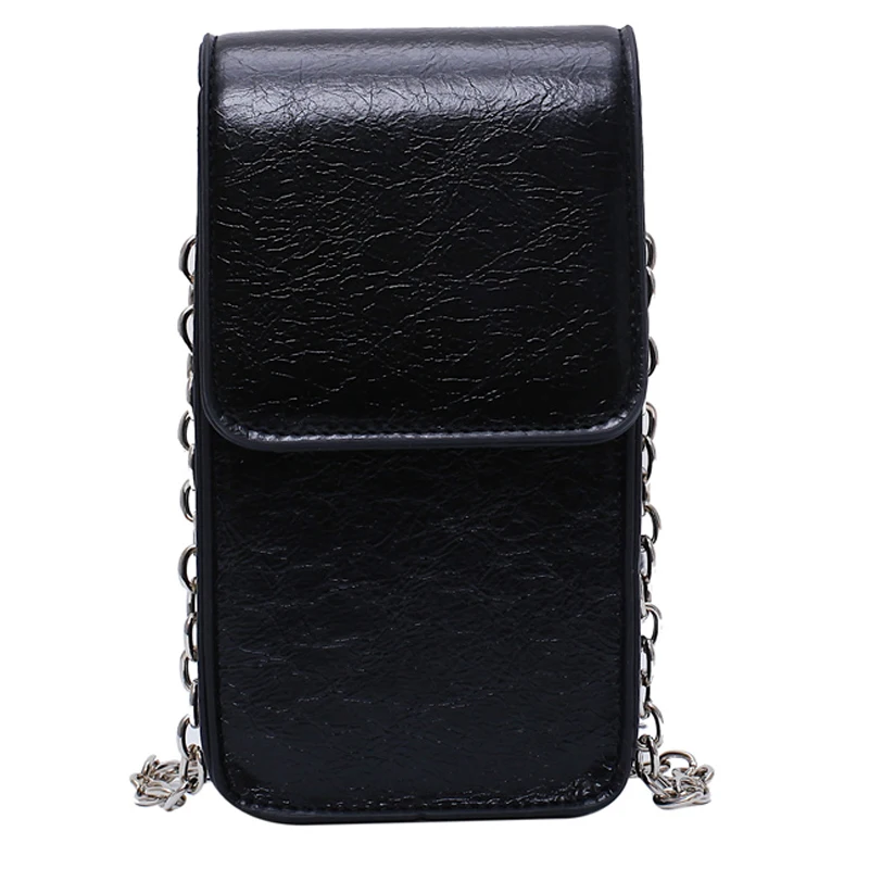 

iVog New Arrival Everyday Female Mini Messenger Crossbody Handbag Black gg Chain PU Hand Bags for Women 2019