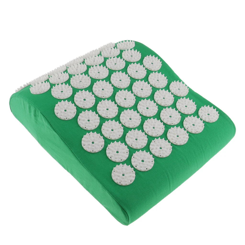 Spiky Acupressure Pillow Massage Cushion Shoulder Neck Muscle Upper Back Meditation Yoga Fitness Cushion