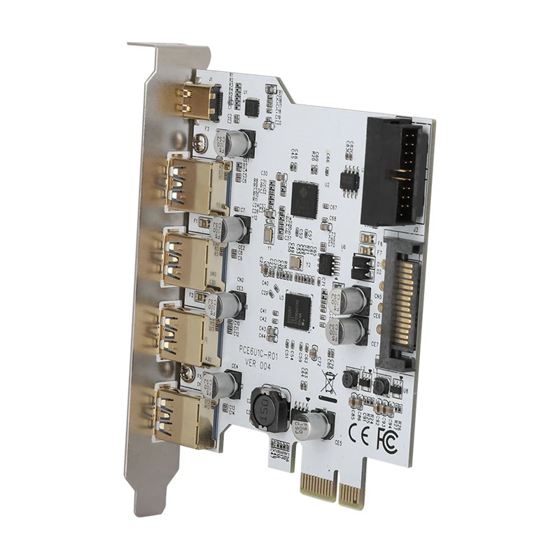 Pci-E на Usb3.0 4-Порты и разъёмы Тип-C адаптер карты расширения разъем Dual Интерфейс для Windows Xp/Vista/Windows 7 Linux ОС Windows 8
