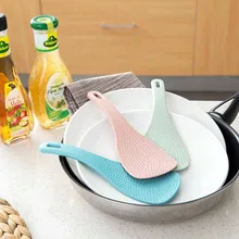 1 шт. Пшеничная солома антипригарная Совок Ложка для риса весло кухонная утварь стол сервировочные Аксессуары 3 цвета
