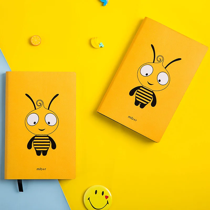 

Kawaii Bee A6 Planner Organizer Cute Diary Notebook and Journal Mini Horizontal Line DIY Agenda Travel Weekly Note Book School