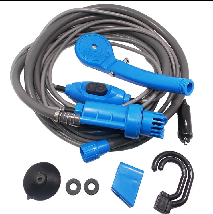 12V Car Shower Care Portable Washing Water Sprinkler Vehicle Outdoor Wash Wild Sea Bath Camper Accessories | Автомобили и