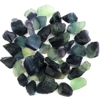 

50 Gram Natural Rare Raw Obsidian Colored Fluorite Gemstone Mineral Specimen Crystal Reiki Healing Advanced Collection Diy