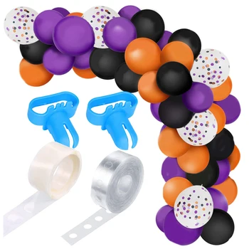 

129Pcs Balloons Durable Arch Balloons Latex Balloons Party Balloons for KTV Mall Halloween