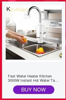 Мгновенный проточный Электрический нагреватель горячей воды кран Кухня Мгновенный нагрев водопроводной воды нагреватель со светодиодный