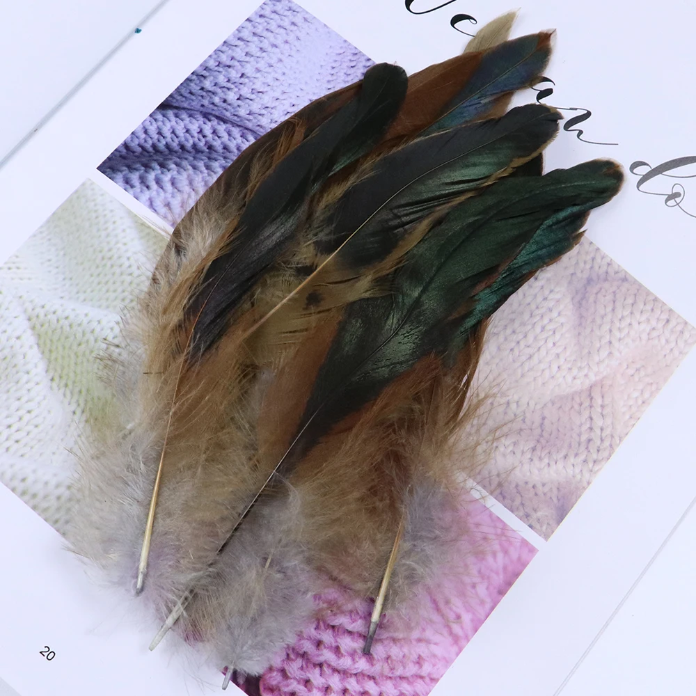 Natural Rooster Feathers 50/100Pcs for Crafts Jewelry Making Party Decoration pheasant feathers rooster feathers craft feathers natural feathers