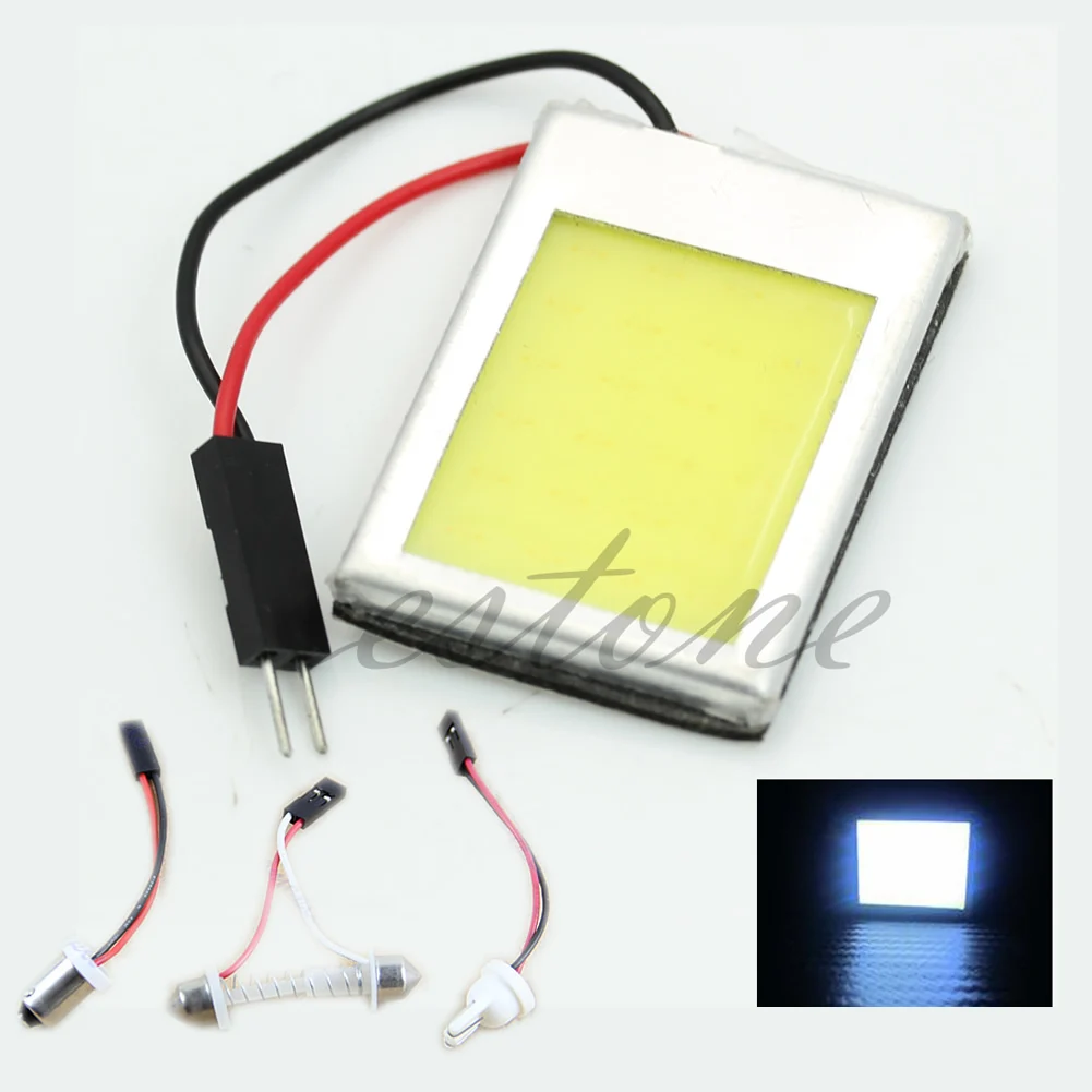 

6W T10 DC 12V COB LED Lamp Light Aluminum Dome Festoon Car Interiore Plate Drop ShipDrop ship