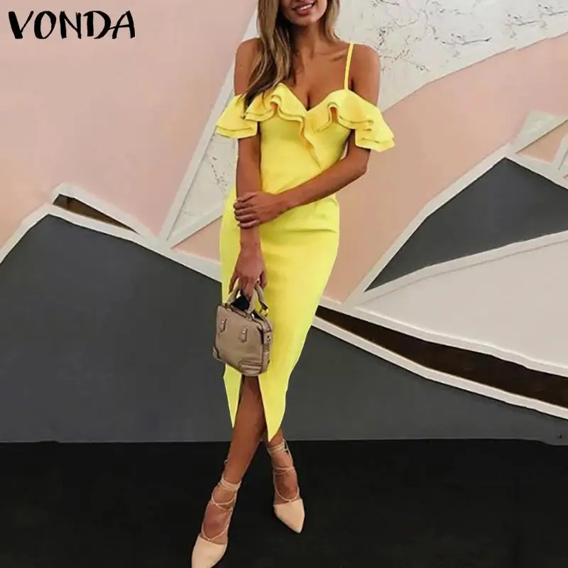 Офисное женское платье карандаш женский сарафан VONDA сексуальное облегающее на
