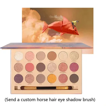 

18-color Eye Shadow Waterproof Smudge-proof Colorfast Shimmer Matte Eyeshadow Palette With Brush New