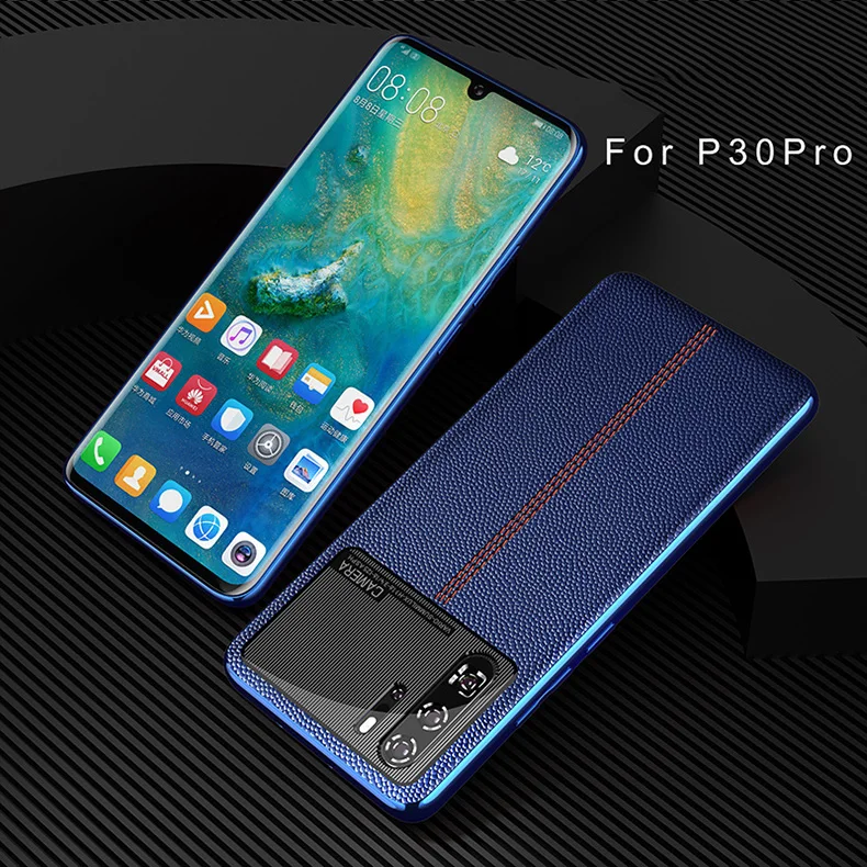 Чехол из натуральной кожи с покрытием для huawei P30 PRO P30PRO, чехол для бизнеса, первый слой из натуральной воловьей кожи, чехол