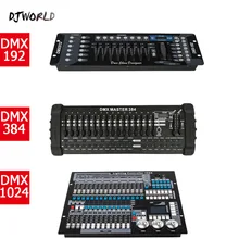 Djworld dmx padrão internacional 192/384/1024 controlador para iluminação de palco 512 dmx console dj controlador equipamentos