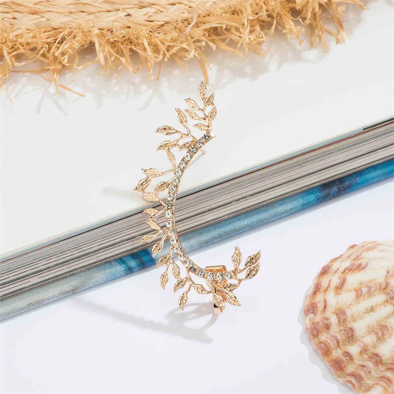 Fashion Vintage Punk Gothic Crystal Rhinestone Ear Cuff Wrap Stud Clip Earrings ear clip earrings clip earrings ear clip ear accessories
