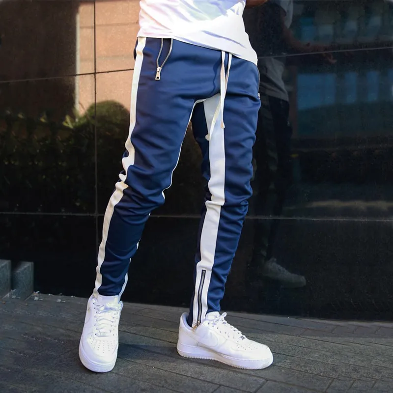 

Mens Joggers Casual Pants Fitness Men Sportswear Tracksuit Bottoms Skinny Sweatpants Trousers Black Gyms Jogger Track Pants