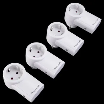 

High Quality 2pcs 12V EU Plug Socket/Pack 230v-50Hz 10A Remote Control Wireless Power Outlets Light Switch Socket DC