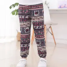 Детские противомоскитные штаны Летние тонкие штаны-шаровары для мальчиков штаны-фонарики для девочек хлопковые шелковые повседневные штаны-шаровары для мальчиков