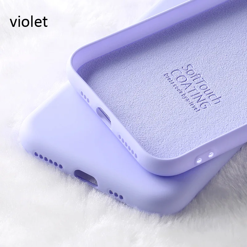 X-Level жидкий силиконовый чехол для iPhone 11 Pro Max мягкий гелевый резиновый тонкий защитный чехол - Цвет: Violet