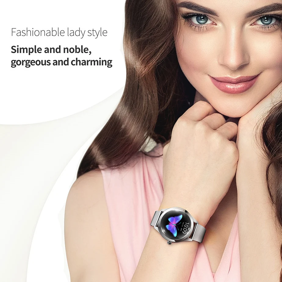 KW10 Smart Uhr Frauen 2018 IP68 Wasserdicht Herz Rate Überwachung Bluetooth Für Android IOS Fitness Armband Smartwatch