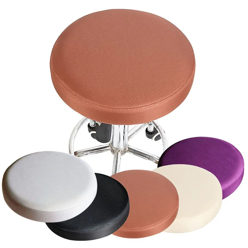 Round Stool Cover Elastic Chair Rotating Slipcover Universal Seat Case Protector Bar Coffee Slipcovers | Дом и сад