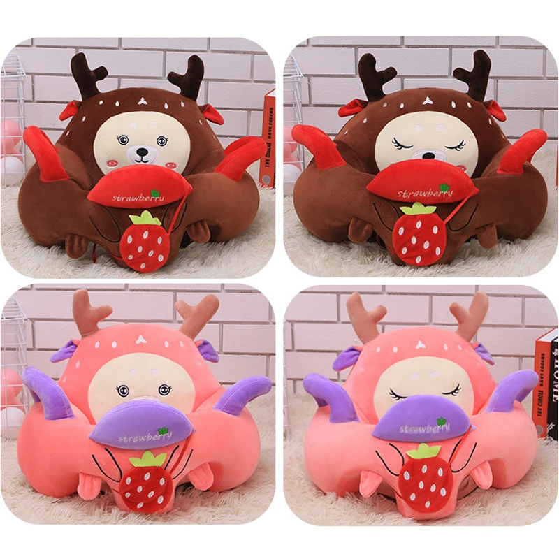 AAG Plush Baby Sofa Child Chair Cartoon Baby Learning to Sit Seat Chair Baby Support Seat Cushion Children Sofa Room Decor Gift
