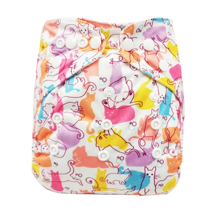 D08 diaper cover Современный дизайн ПУЛ Водонепроницаемый Многоразовые детские подгузники один размер моющийся карман ткань пеленки подгузник крышка подходит 3 кг до 15 кг - Цвет: D08 diaper cover