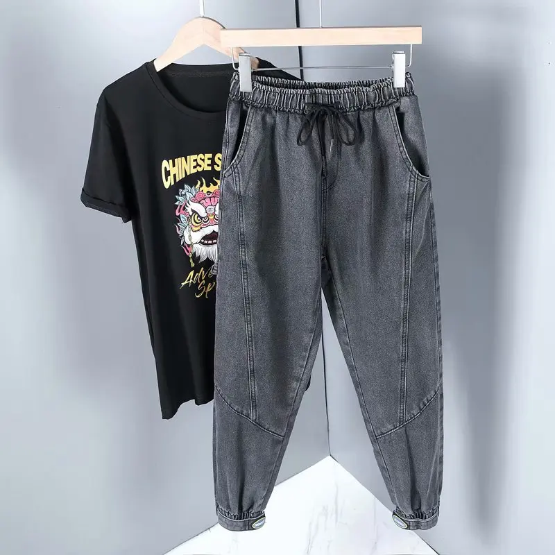 Joggers Men denim Cargo Pant Casual Men Clothing Elastic Waist Men Pants Fashion Mens Jeans Pants Hip Hop Streetwear 12 H1e7af5340d9d40e380c8ad11d9fd7b80O