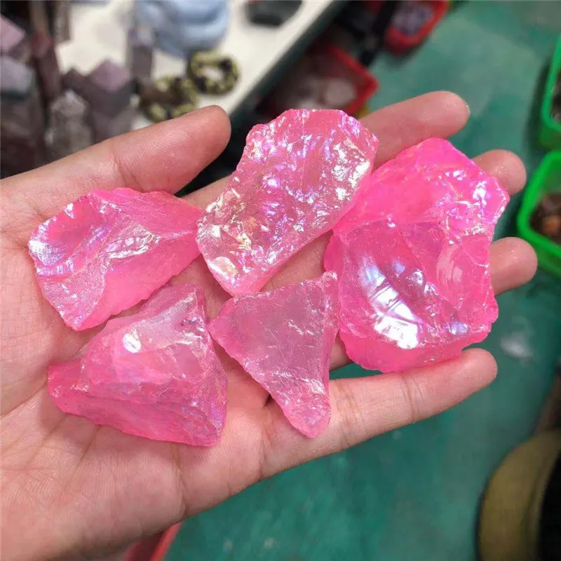 

Необработанные кристаллы кварц для лечения розовый аура прозрачный КВАРЦЕВЫЙ грубый камень для украшения