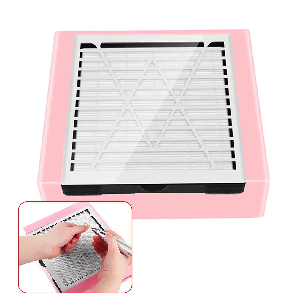

Pulling Filter Professional Vacuum Suction Effective Manicure Powerful Home Large Area Art Easy Operate ABS Nail Dust Collector