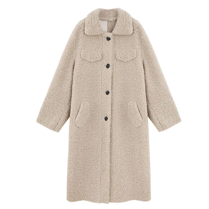 Зимнее пальто из искусственного меха, Осеннее Женское пальто с завышенной талией, Большие куртки и пальто, Женское пальто из овечьей шерсти, пальто из искусственного меха