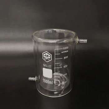 

Double-deck beaker,Tall form with tick marks,1000ml,Double-layer cold trap with graduations,Photocatalytic reaction bottle