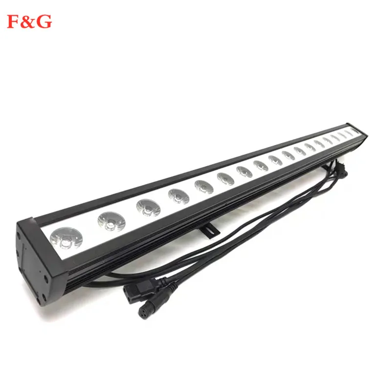 F&GIP65 impermeable 18x10W RGBW 4 en 1 luces de inundaciΓ³n LED Dj Disco Bar luces iluminaciΓ³n de escenario de boda arandela de p