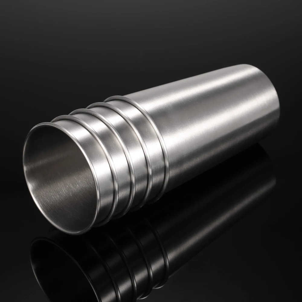 5PCS Tumbler Beer Mug Caneca Stainless Steel Pint Water Cups Travel Cooler Mugs Party Camping Picnic Juice Cup Drop Resistance