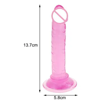 Dildo Anal Masturbator Bendable Smooth TPE Penis Thrusting Pleasure Wand for Lesbian Bendable Soft Flexible sex toys for women 6