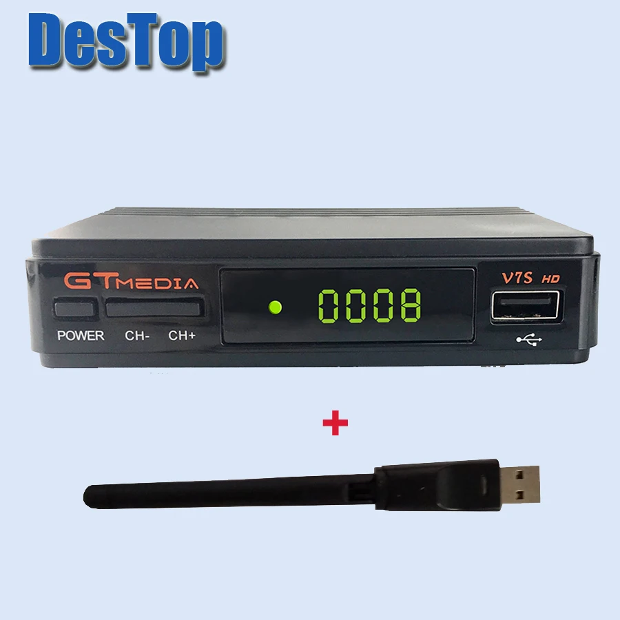 Gtmedia V7S DVB S2 HD с V8 USB WIFI спутниковый ТВ приемник Поддержка PowerVu BissKey Cccamd Newcamd Youtube Youporn