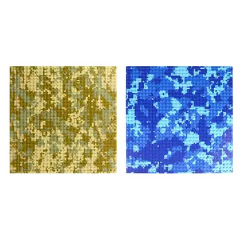 

1PC Small Dots Blocks Toy Camouflage Sea Island Building Blocks Seabeach Base Plate Military Camouflage Particle Building Blocks