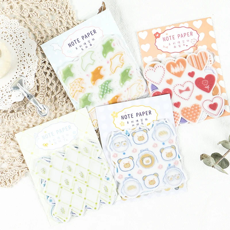 

8PCS/LOT circle circle sulfuric acid paper creative and lovely n times stickers memo pad