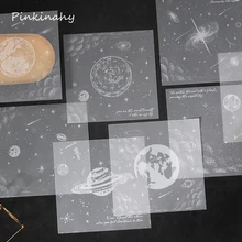 Планета Луна звездное небо цветная бумага Справочник фоновая бумага материал декоративная наклейка DIY дневник в стиле Скрапбукинг наклейка s