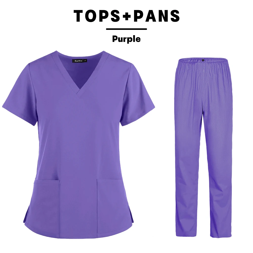 Medical uniform Medical Clothes Scrubs Nursing Pants Elastic Medical Uniforms For Summer Uniforms Nurse Women Thin And Light Fabric Short Sleeve