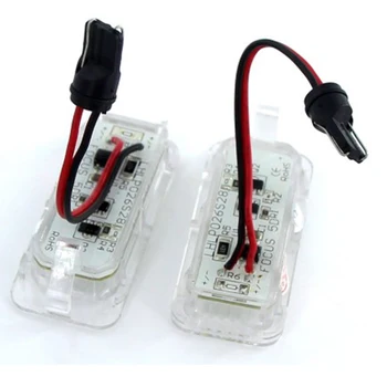 

Auto License Plate Light 1 pair Parts Replacement Accessories Car White LED Bulbs