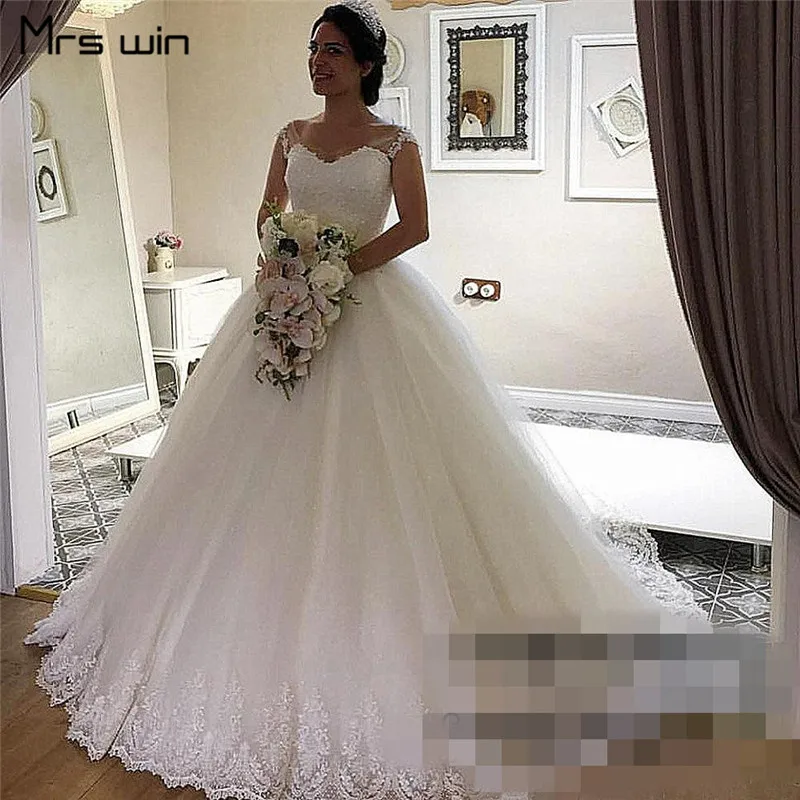 

Mrs win Wedding Dress Elegant Sweetheart Wedding Dresses Sleeveless Vestido De Noiva Lace Plus Size Bridal Ball Gowns HR017