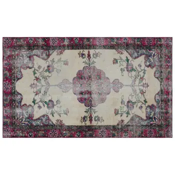 

Handmade Natural Vintage Turkish Area Rug 137x220 Cm-4'6''X7'3''