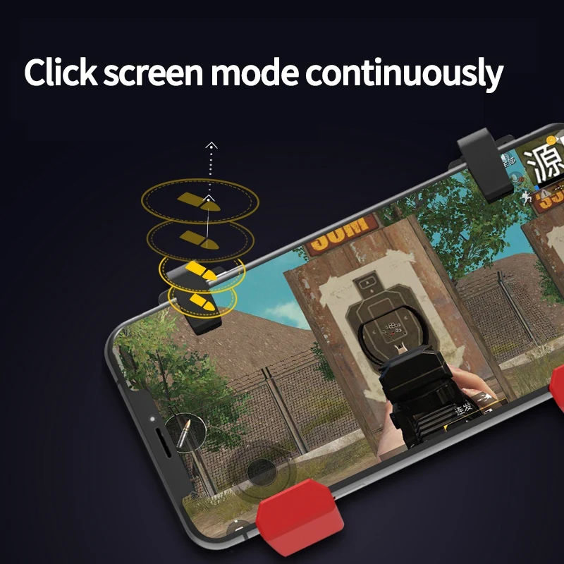  Capacitive Phone Gamepad Mobile Trigger Game Controller for PUBG Android IOS One Hand Gaming Joysti
