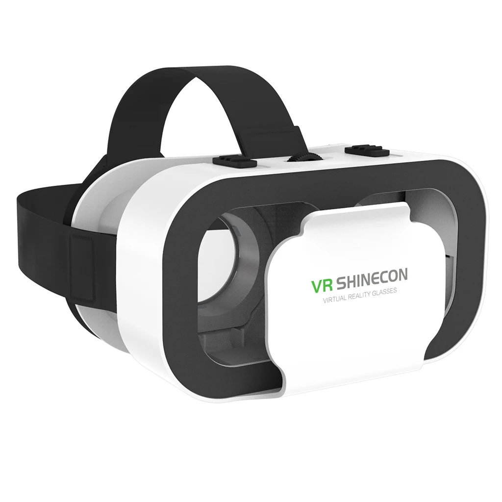 VR SHINECON VR Glasses Universal Virtual Reality Glasses for Mobile Games 360 HD Movies Compatible with 4.7-6.53`` Smartphone